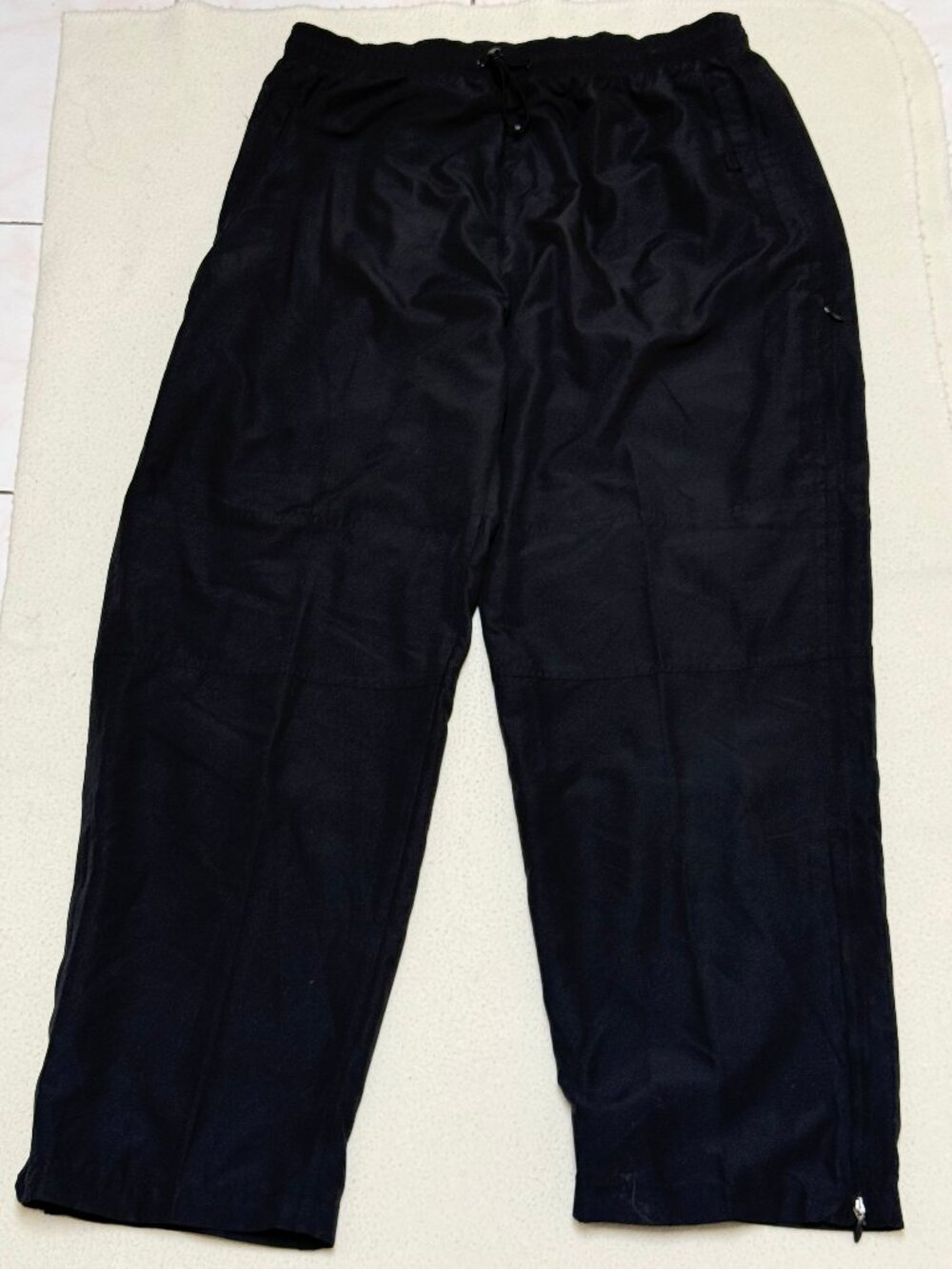 VINTAGE Basic Elements Men's Performance Mesh Lined Track Pants - Black - XXL